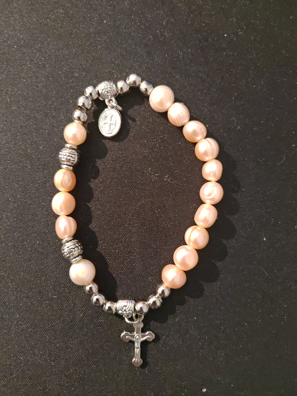Dizainier perles nacres philippines bijou bracelet mission rosa mystica