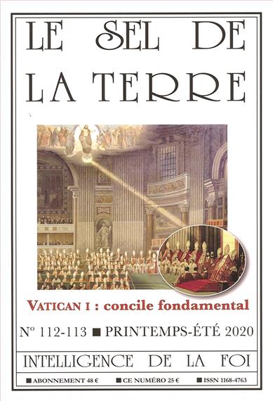 le sel de la terre vatican I : concile fondamental