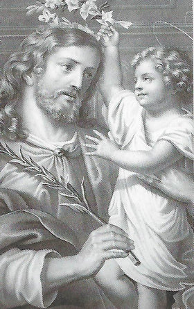 Image Saint Joseph et l'Enfant Jésus