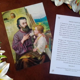 Carte Saint Joseph et l'Enfant Joseph