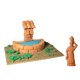 Kit à construire- La fontaine et la femme à la cruche