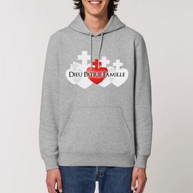 Sweat à capuche - Dieu Patrie Famille - modèle 1