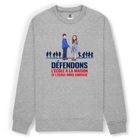 Sweat-shirt - Défendons l'école modèle 2