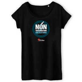 T-shirt - Non à la vaccination obligatoire - Modèle femme