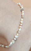 Collier ras de cou perles moyennes
