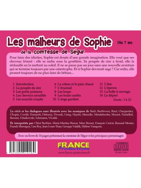 CD Les malheurs de Sophie - Vol.1