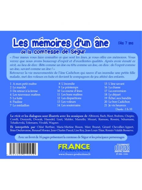 CD Les mémoires d'un âne - Tome 1