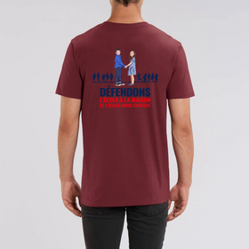 T-SHIRT - Défendons l'école - modèle 1 impression dos