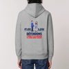 Sweat à capuche - Défendons l'école - modèle 1 impression dos